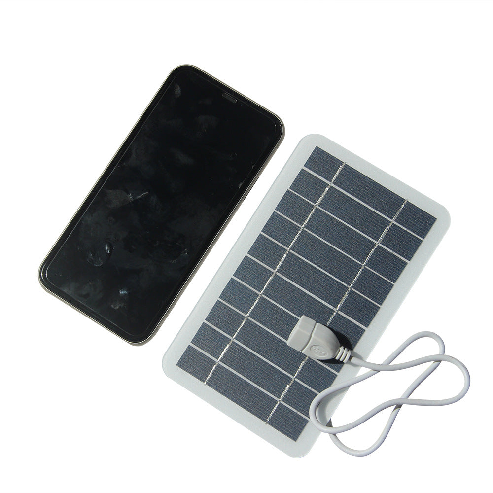 2W 5V Solar Charging Panel Solar Outdoor Mobile Phone Power Bank Charger