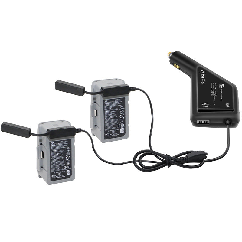 RCSTQ Drone Dual Battery Remote Control Car Charger for DJI Mavic Air 2
