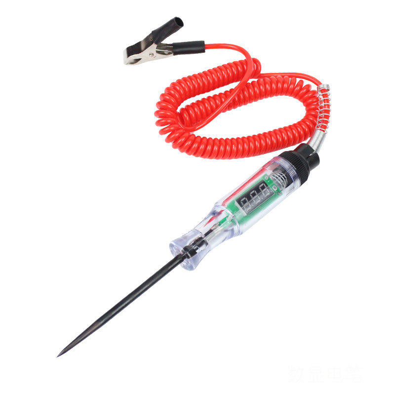 Car digital display test pen circuit detection pen car test lamp digital display test pen electrical circuit detection 5V-48V