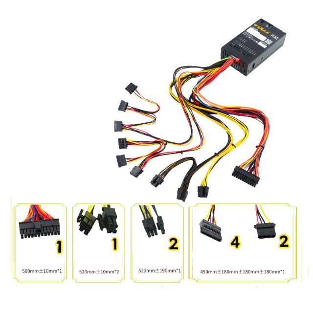 Dragon Storm FLEX Series Small 1U Rated 400W New ITX Small Chassis Small Power Supply All-In-One Silent