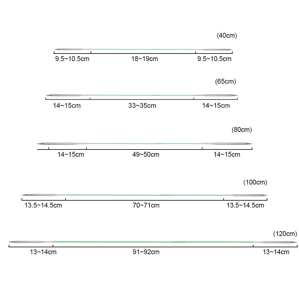 100cm Circular Knitting Needle Set of 9 Sizes (2.25mm–10mm)