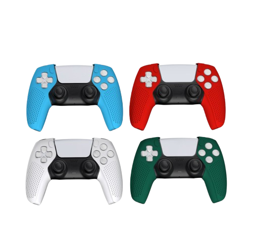 Wireless Controller Protective Soft Rubber Cover | PS5 Controller Grip Protective Cover - Red