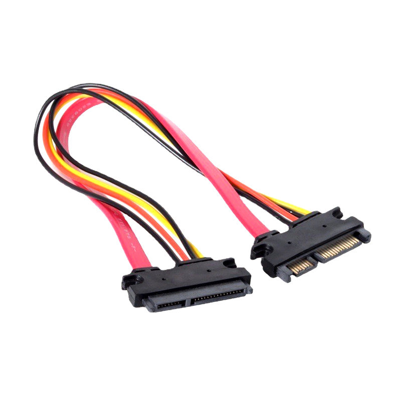 SATA 7+15Pin Male to Female Extension Cable SATA 7+15Pin Hard Disk Data Power Extension Cable
