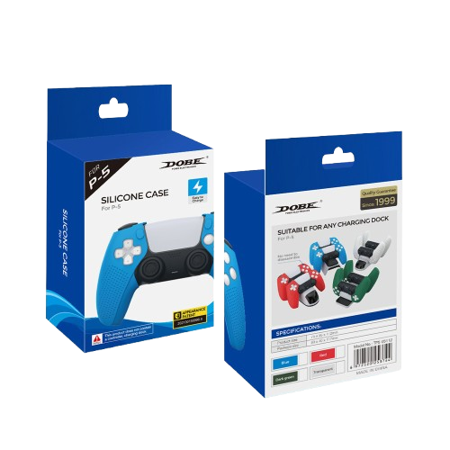 Wireless Controller Protective Soft Rubber Cover | PS5 Controller Grip Protective Cover - Red