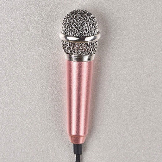 Red Mini Microphone for Chatting Karaoke Singing