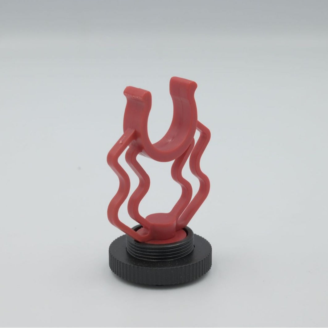 2Pcs Universal MicShock Mount Cold Shoe Mount Adapter ABS Plastic Microphone Bracket for Shotgun Microphones