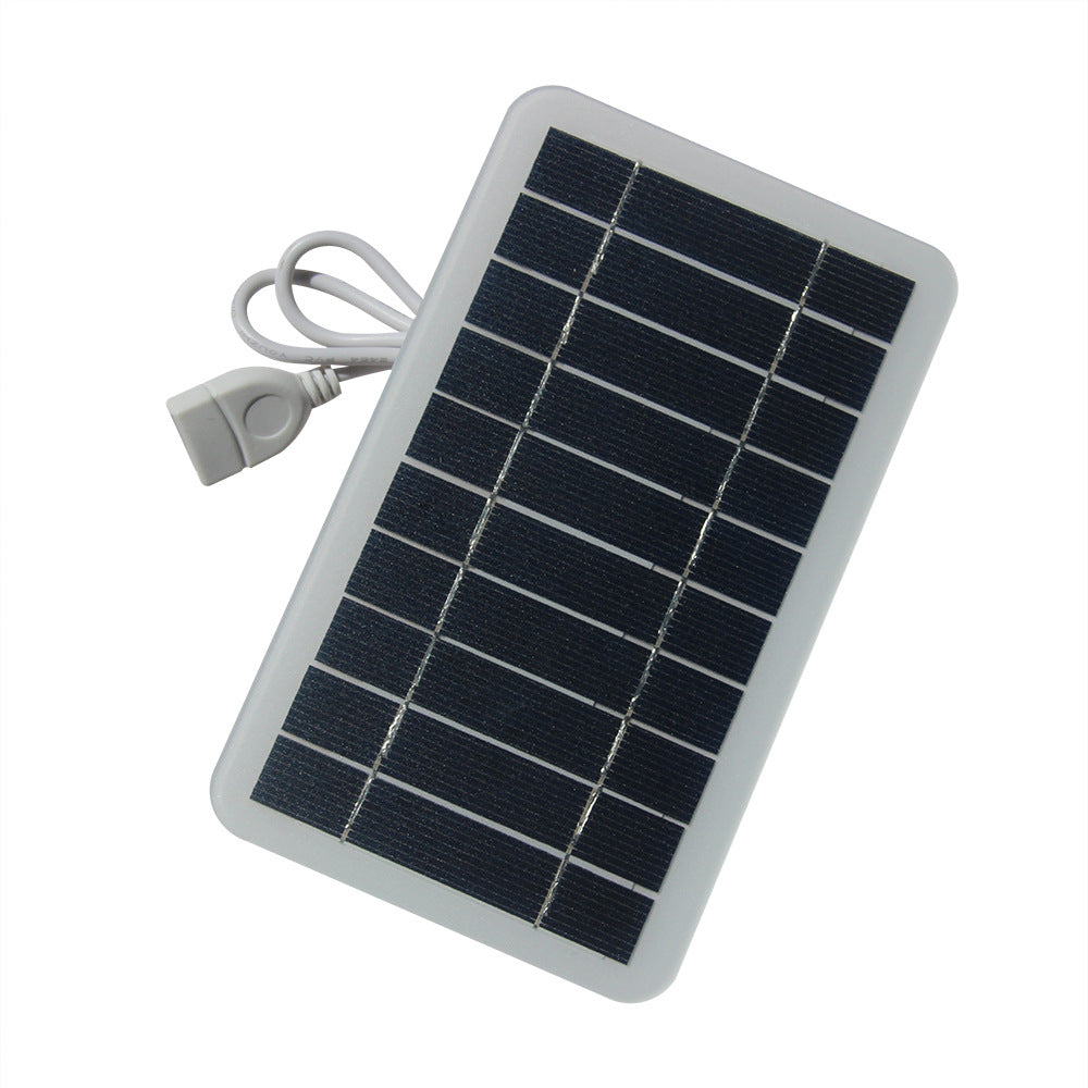 2W 5V Solar Charging Panel Solar Outdoor Mobile Phone Power Bank Charger
