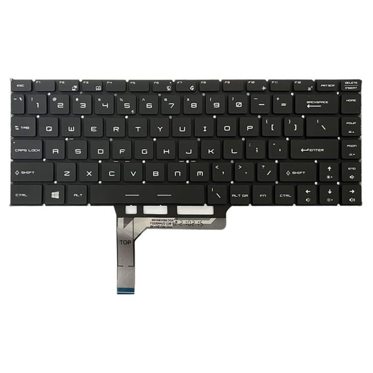 US Version Laptop Keyboard with Backlight for MSI GS65 / GS65VR / MS-16Q2 / Stealth 8SE /8SF / 8SG /Thin 8RE / Thin 8RF (Black)