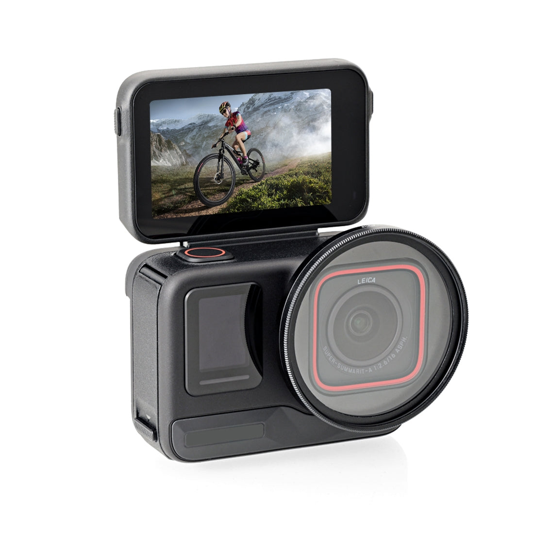 For Insta360 Ace Pro PULUZ 52mm UV Lens Filter Adapter Ring with Lens Cover (Black)