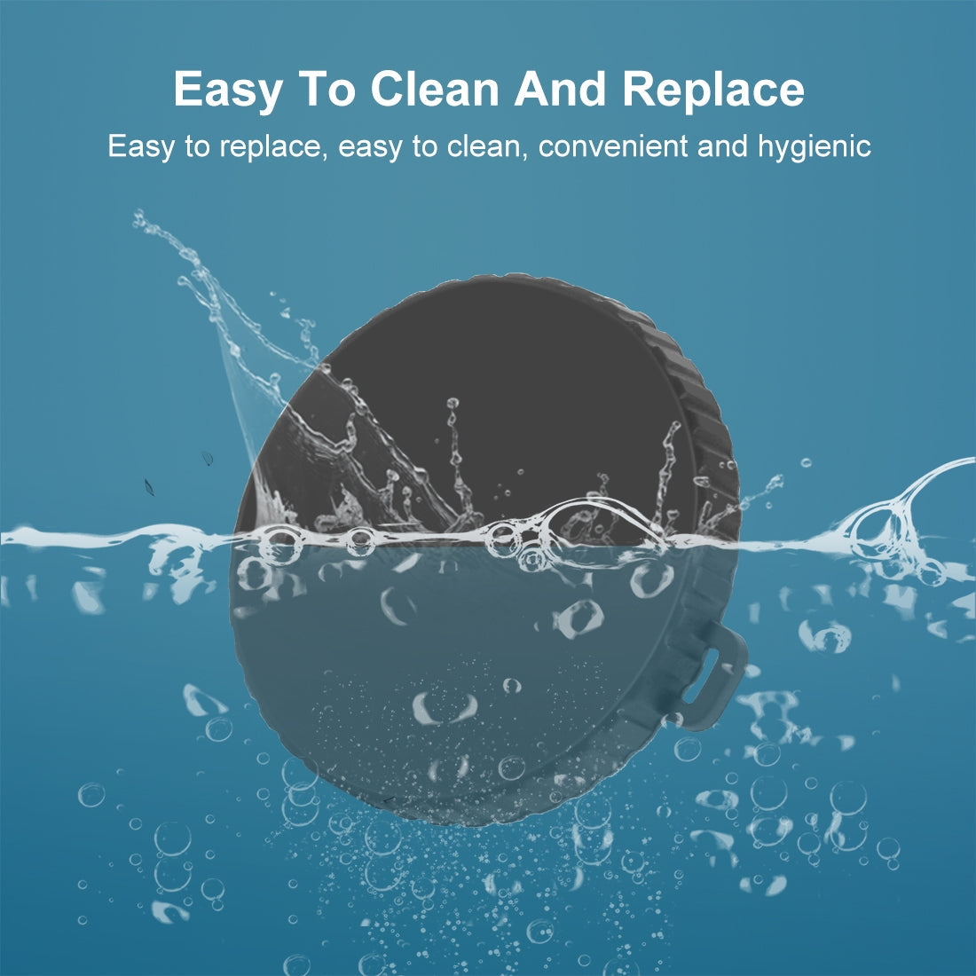 For DJI Osmo Action 5 Pro / 4 / 3 PULUZ Silicone Lens Cap (Black)