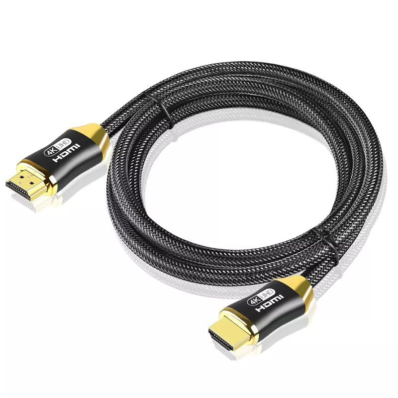 0.5m 28AWG 4K HDMI 2.0 Cable Nylon Braided HDMI Cord for PS3 / HDTV / Projector - Matte Black - UNIQKART