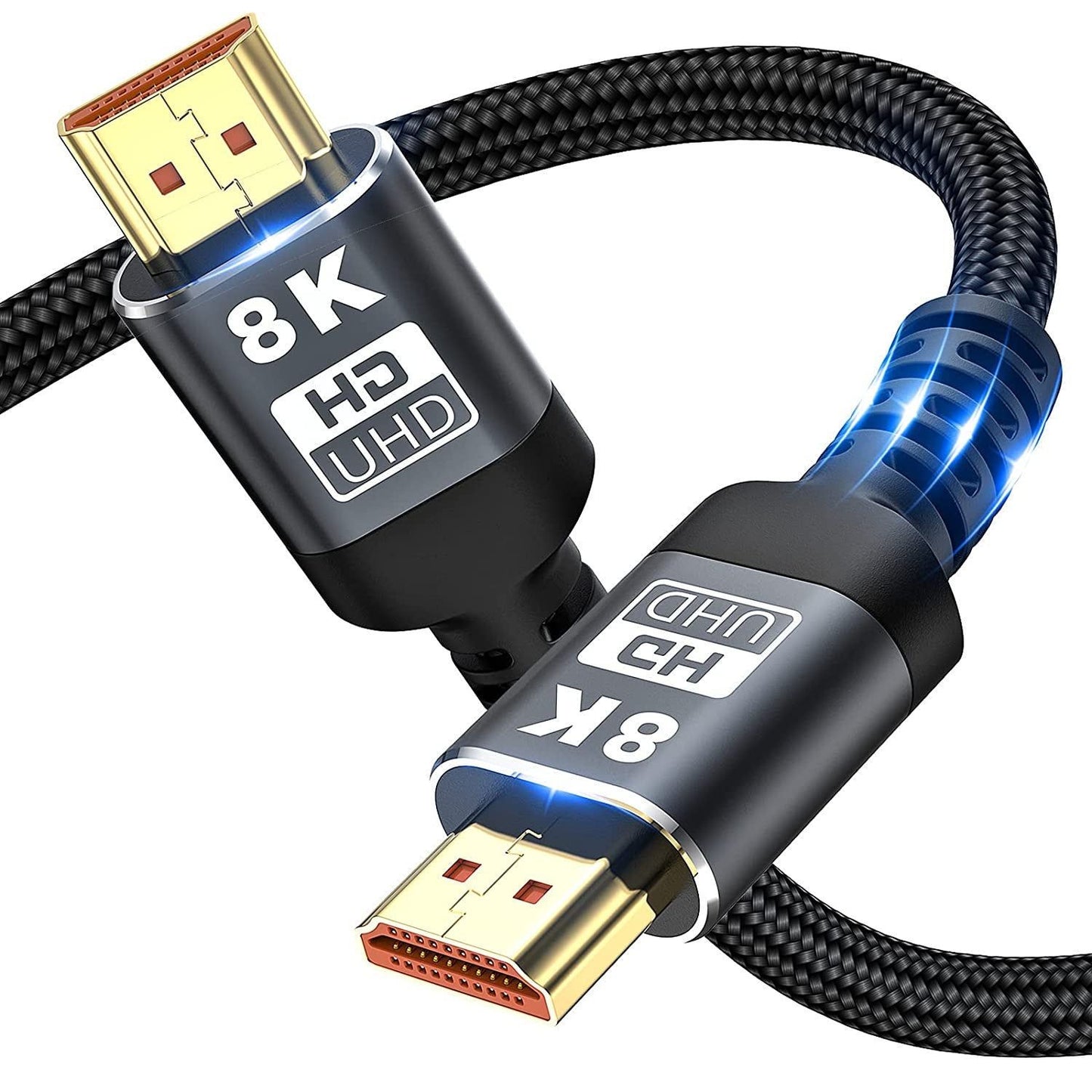 0.5m HDMI 2.1 Cable 8K / 60Hz 28AWG HDMI-compatible Cord for Xbox / PS5 / Blu-ray Player / Projector - UNIQKART