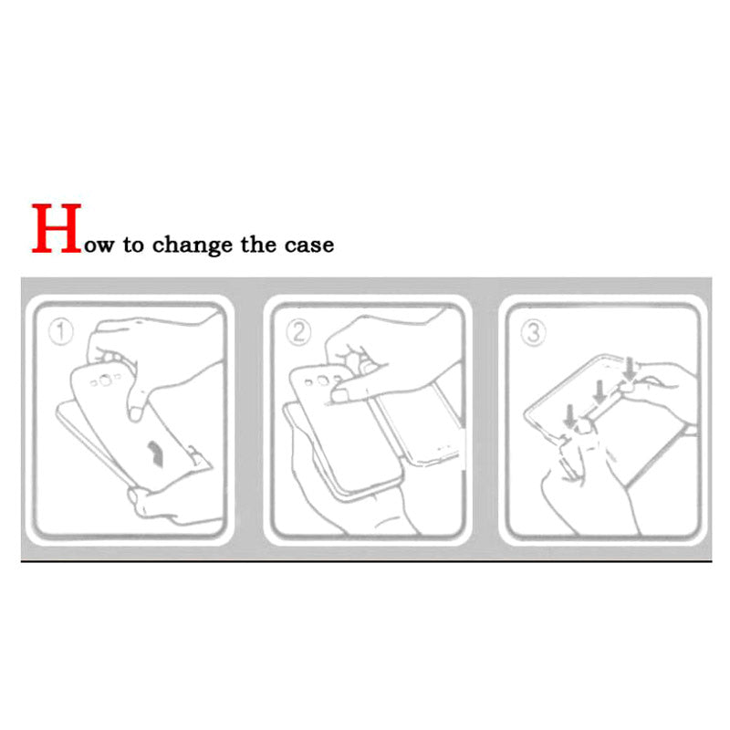 Horizontal Flip Leather Case + Plastic Back Cover with Call Display ID for Moto E(White)