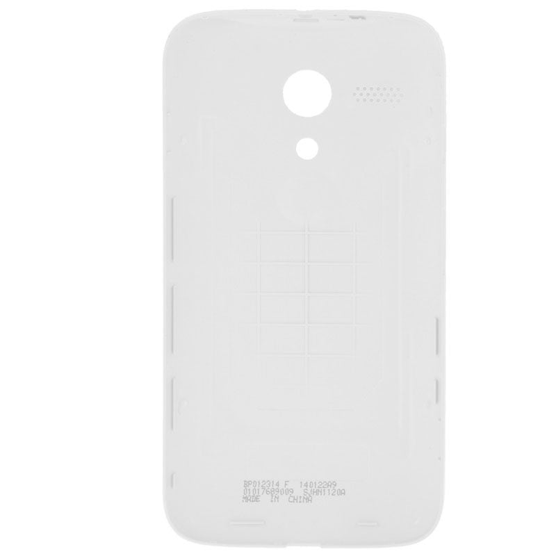 Solid Color Plastic Battery Back Cover for MOTO G / XT1032(White)
