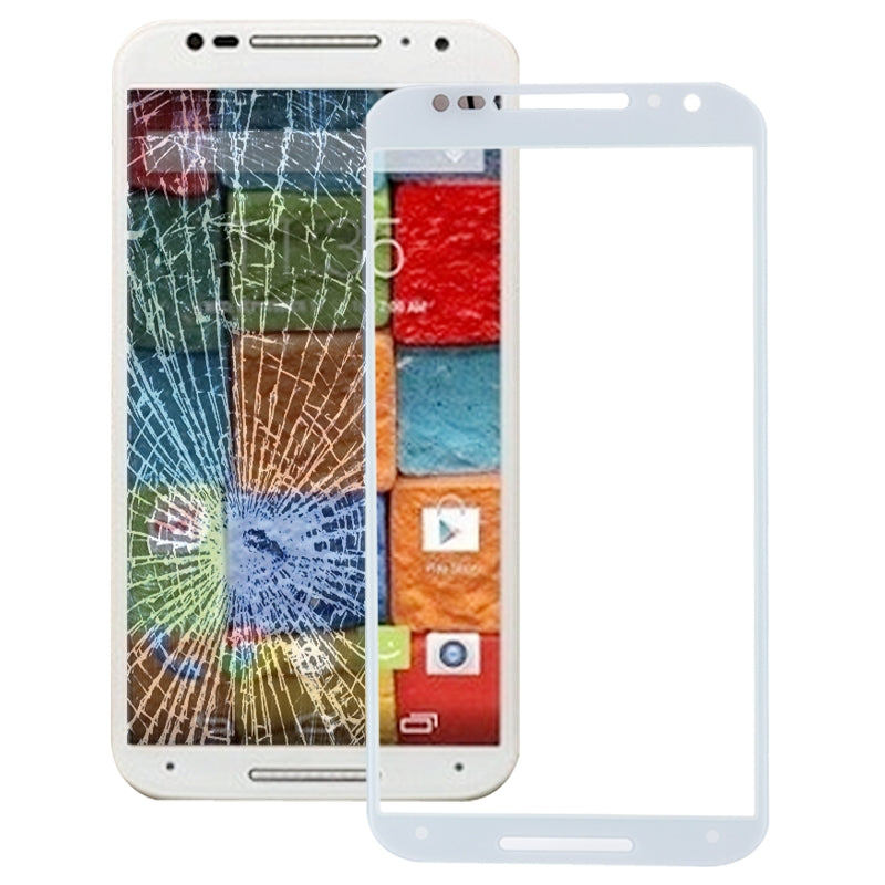Front Screen Outer Glass Lens for Motorola Moto X(2nd Gen.)(White)