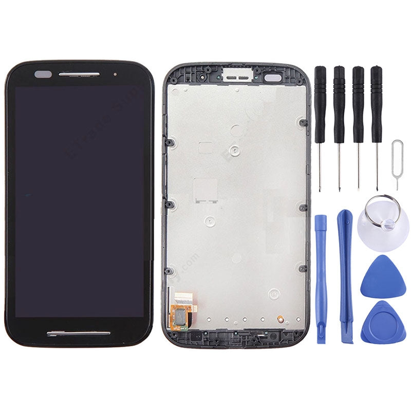 3 in 1 (LCD + Frame + Touch Pad) Digitizer Assembly for Motorola Moto E XT1021 / XT1022 / XT1025