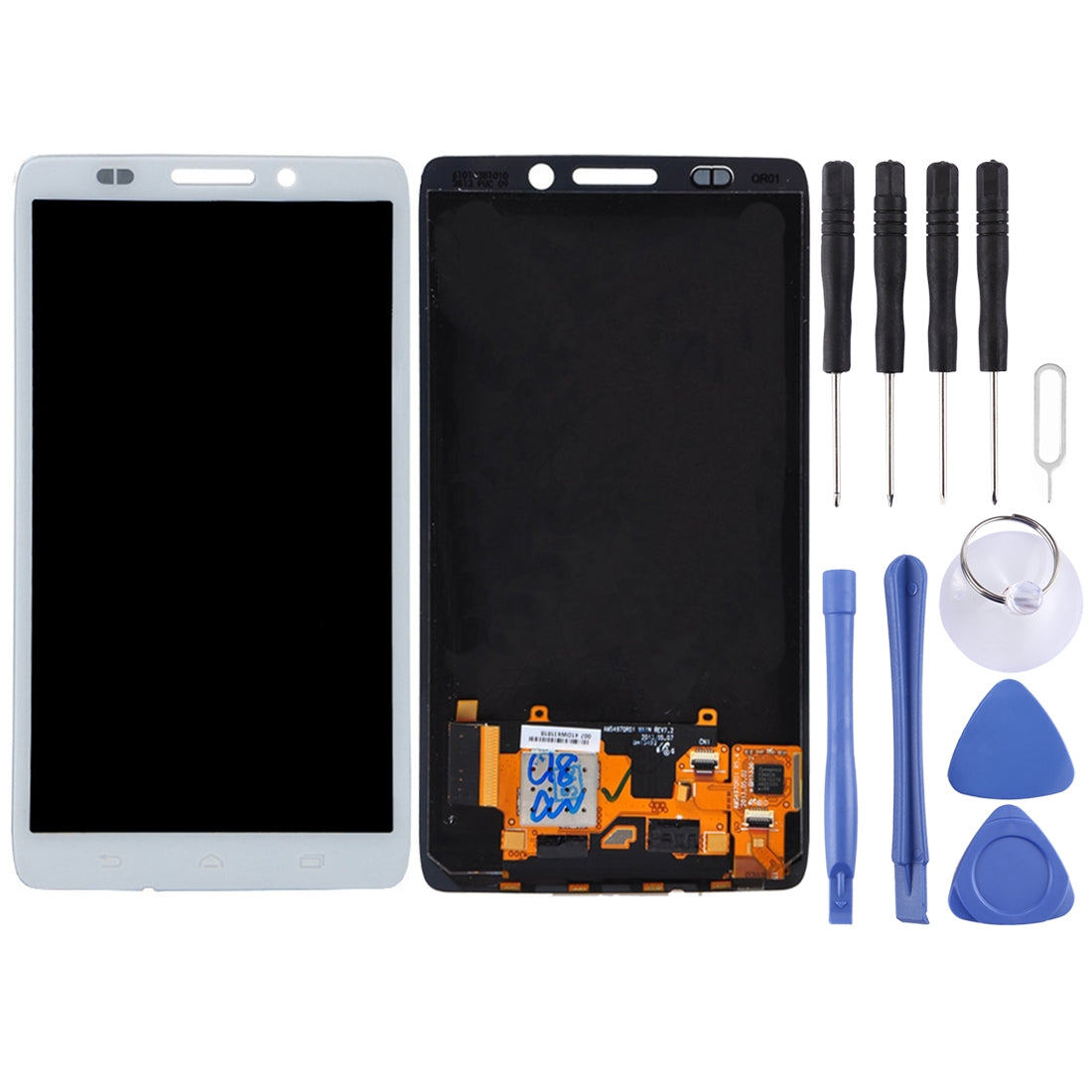 TFT LCD Screen for Motorola Droid Ultra / XT1080 with Digitizer Full Assembly(White)
