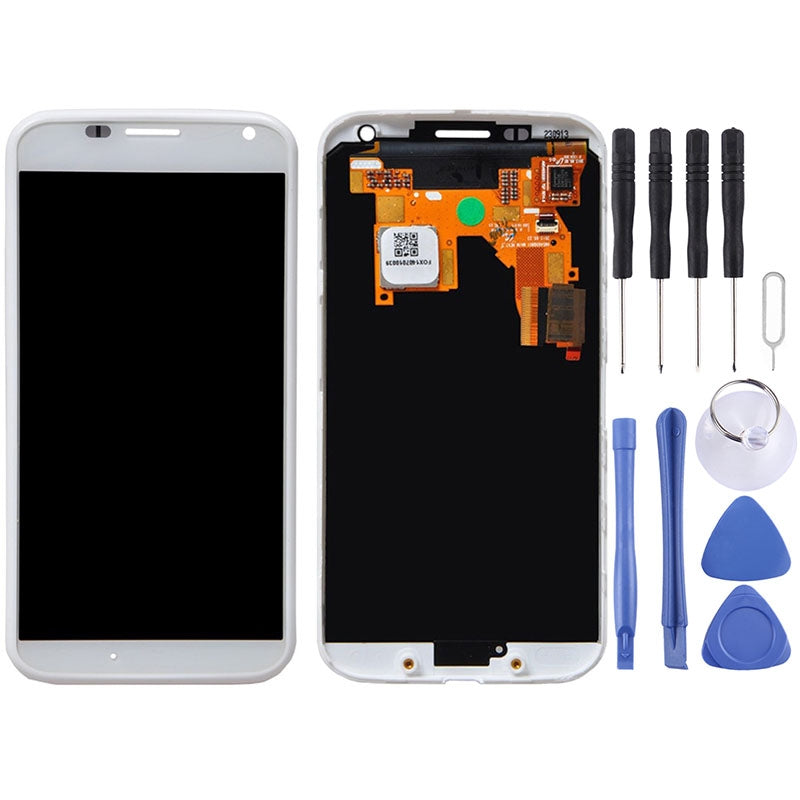 OEM LCD Screen for Motorola Moto X / XT1050 / XT1052 / XT1055 / XT1058 / XT1060 with Digitizer Full Assembly(White)