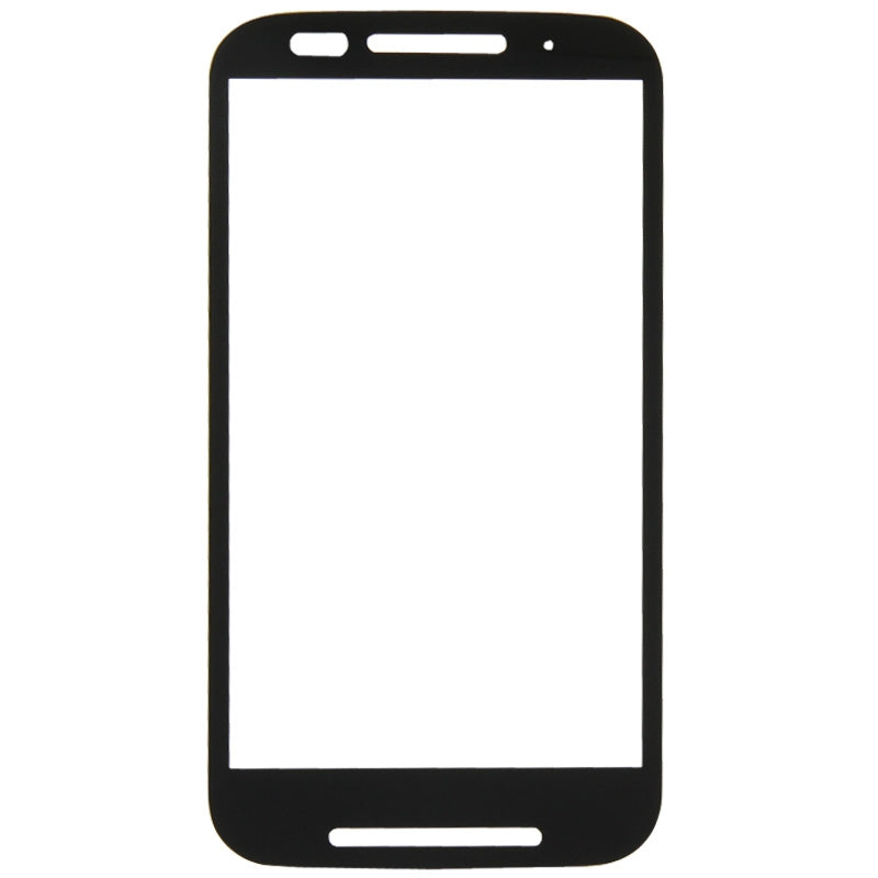 Front Screen Outer Glass Lens for Motorola Moto E / XT1021(Black)