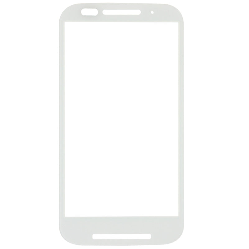 Front Screen Outer Glass Lens for Motorola Moto E / XT1021(White)