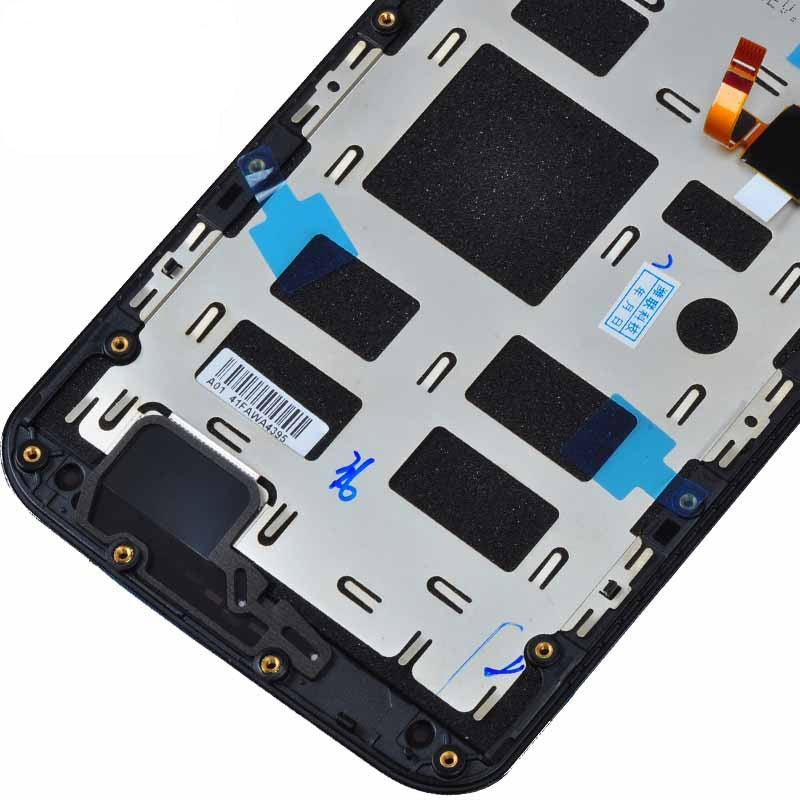 OEM LCD Screen for Motorola Moto X2 / XT1092 / XT1095 / XT1096 / XT1097 Digitizer Full Assembly with Frame(Black)