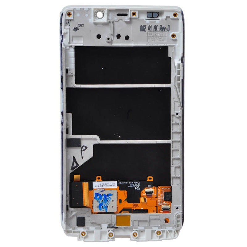 OEM LCD Screen for Motorola Droid Ultra / XT1080 Digitizer Full Assembly with Frame(White)