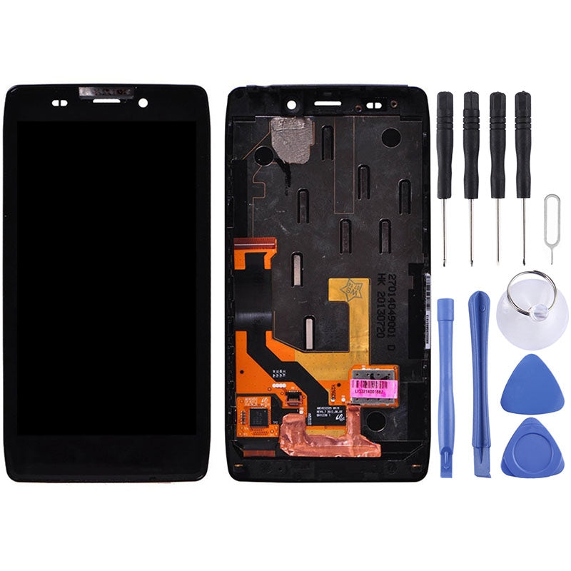 OEM LCD Screen for Motorola Droid Razr HD / XT926 / XT925 Digitizer Full Assembly with Frame(Black)