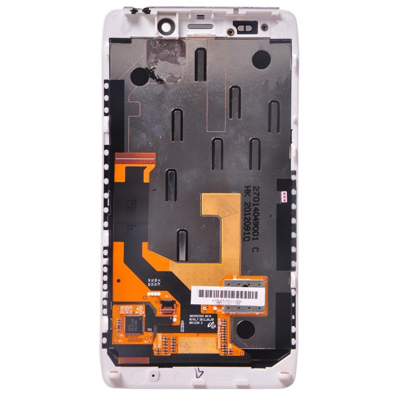 OEM LCD Screen for Motorola Droid Razr HD / XT926 / XT925 Digitizer Full Assembly with Frame(White)
