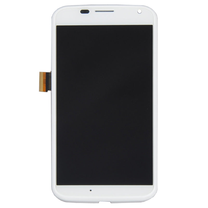 OEM LCD Screen for Motorola Moto X / XT1050 / XT1052 / XT1055 / XT1058 / XT1060 Digitizer Full Assembly with Frame(White)