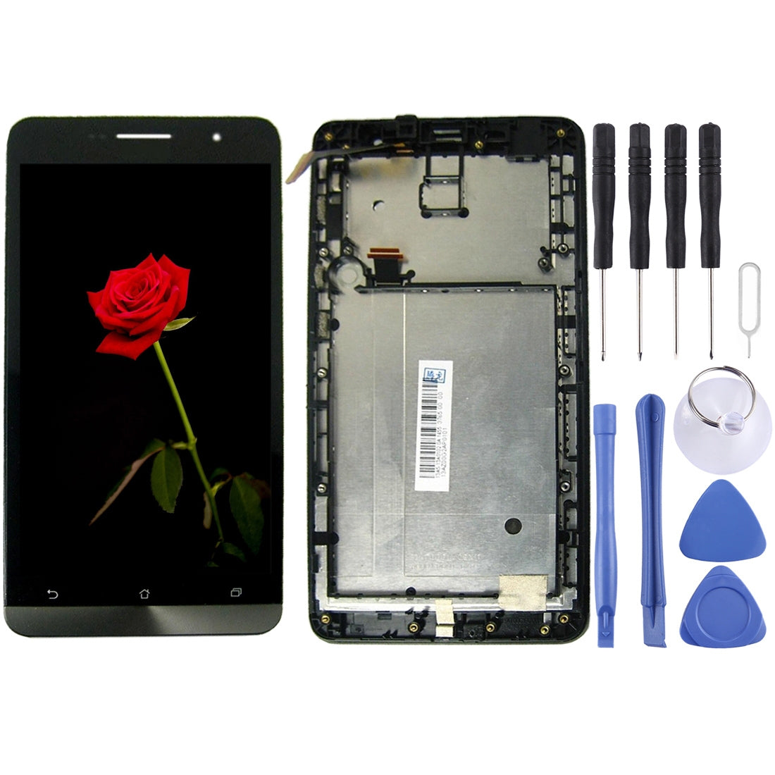 OEM LCD Screen for Asus Zenfone 6 / A600CG Digitizer Full Assembly with Frame?Black)