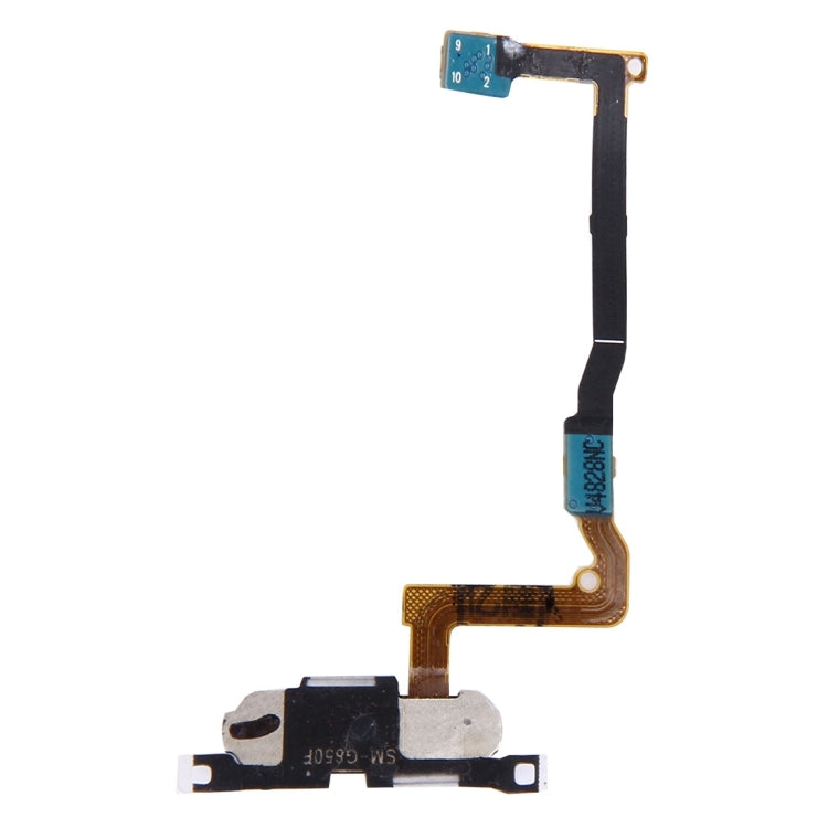 For Galaxy Alpha / G850F Home Button with Flex Cable(White)