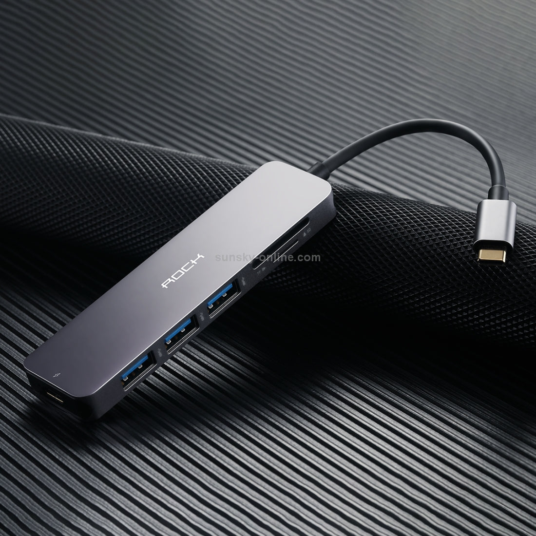 Rock Type-C to USB3+TF SD+PD Adapter Cable