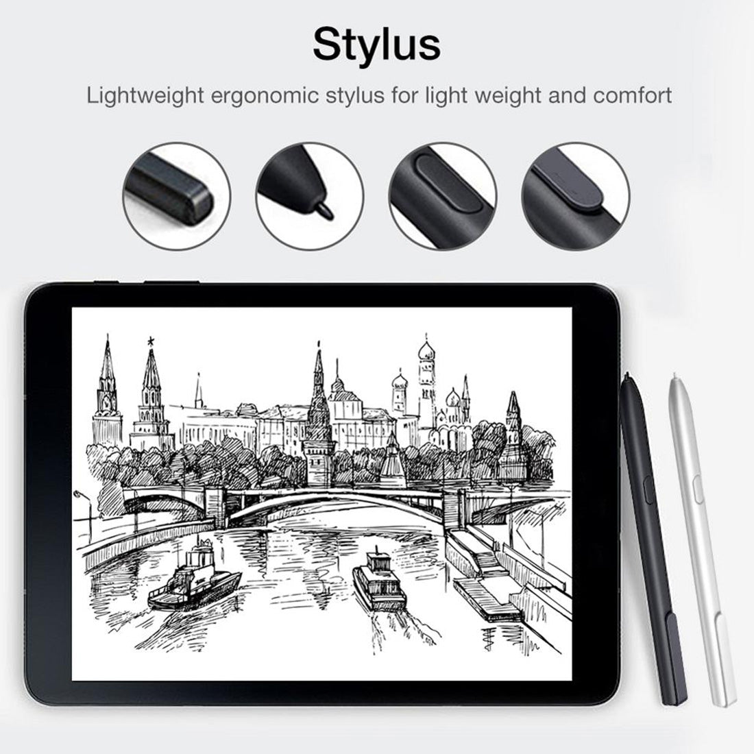 High Sensitive Touch Screen Stylus Pen for Galaxy Tab S3 9.7inch T825(Black)