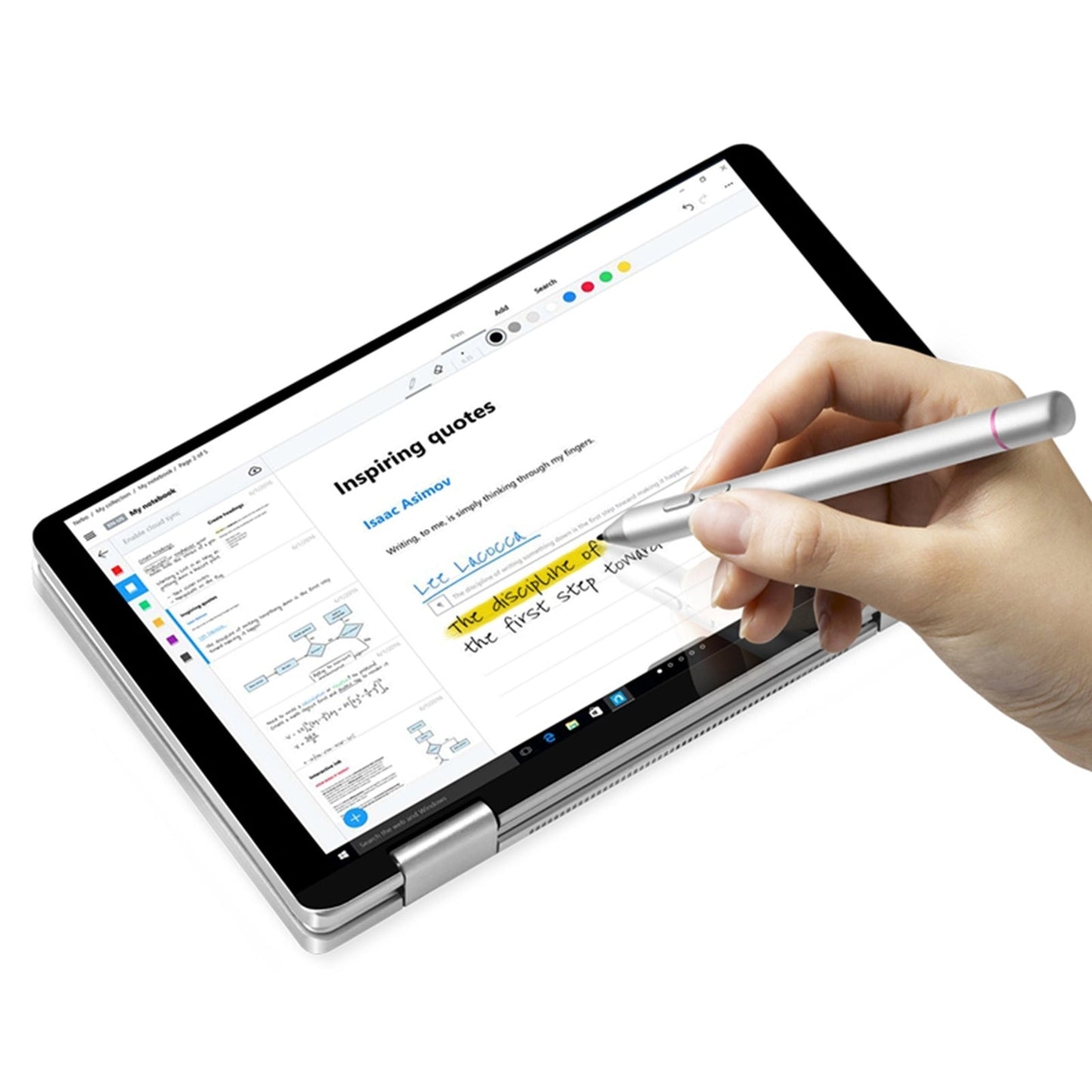 ONE-NETBOOK 2048 Levels of Pressure Sensitivity Stylus Pen for OneMix 1 / 2 Series (WMC0247S & WMC0248S & WMC0249H)(Black)