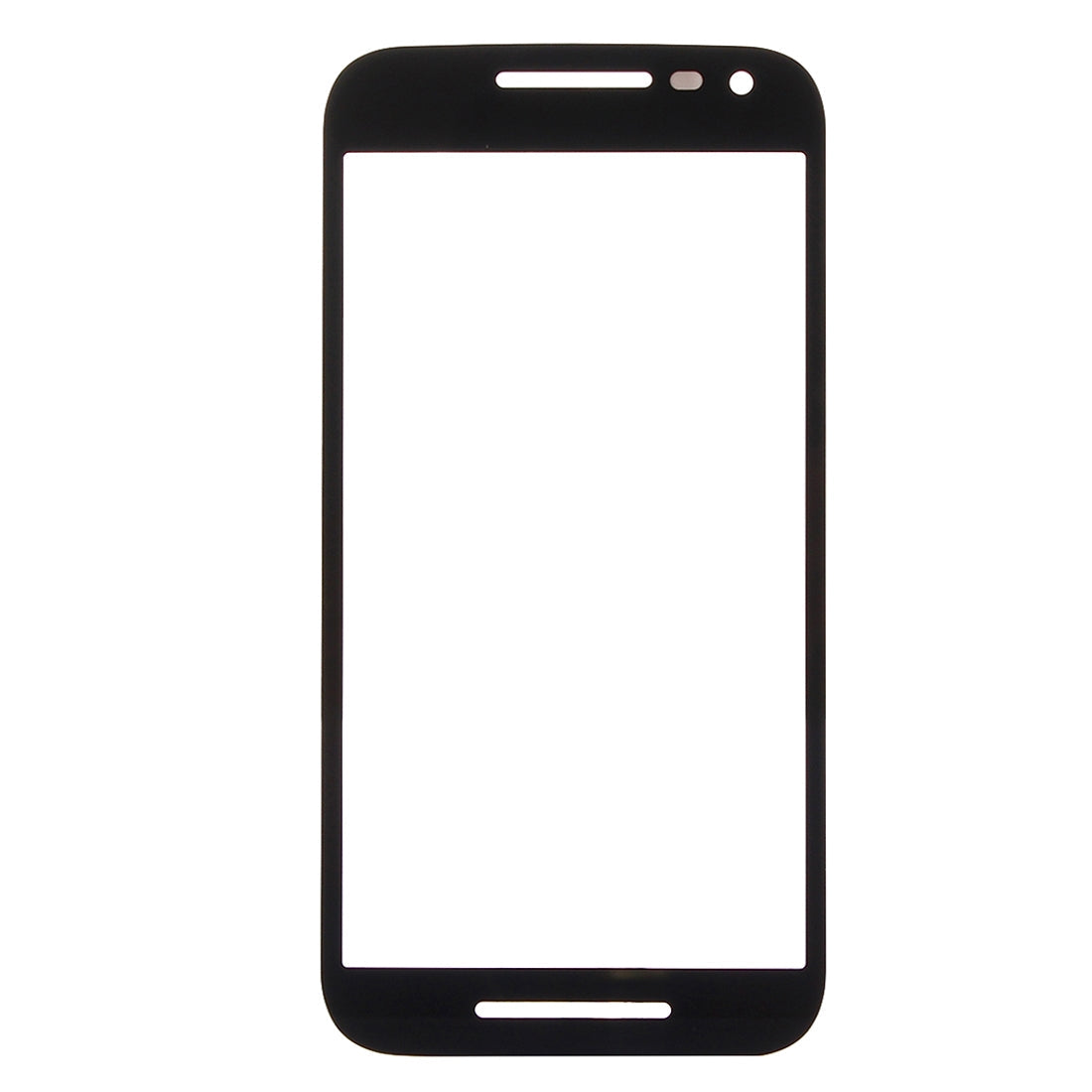 Front Screen Outer Glass Lens for Motorola Moto G (3rd gen)(Black)