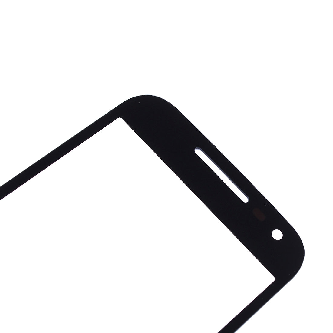 Front Screen Outer Glass Lens for Motorola Moto G (3rd gen)(Black)