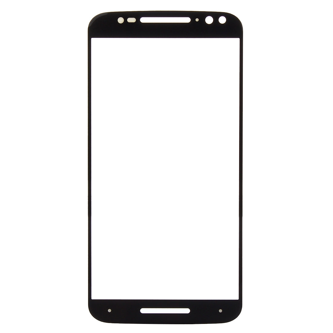 Front Screen Outer Glass Lens for Motorola Moto X(Black)