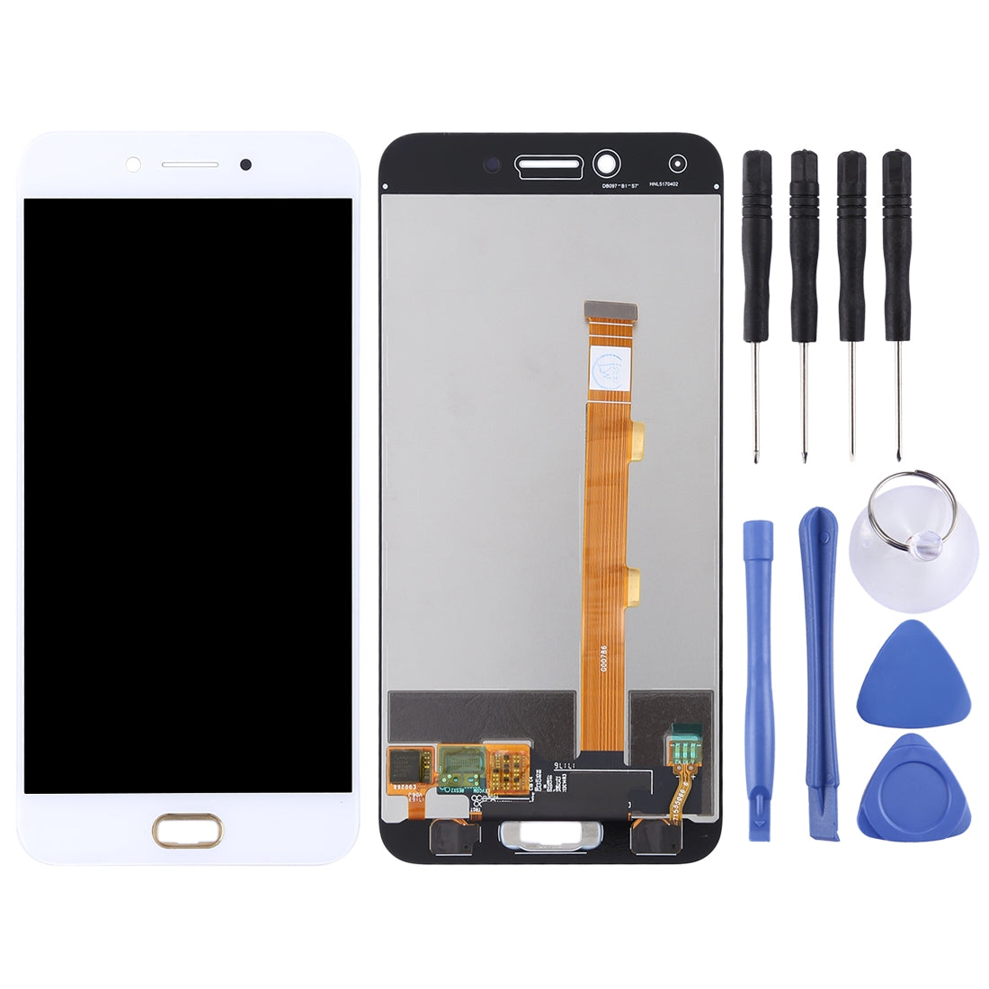 TFT LCD Screen for OPPO A77 with Digitizer Full Assembly(White)