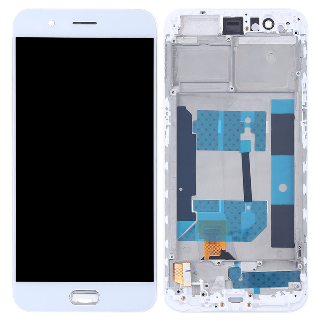 TFT LCD Screen for OPPO R11 Digitizer Full Assembly with Frame(White)