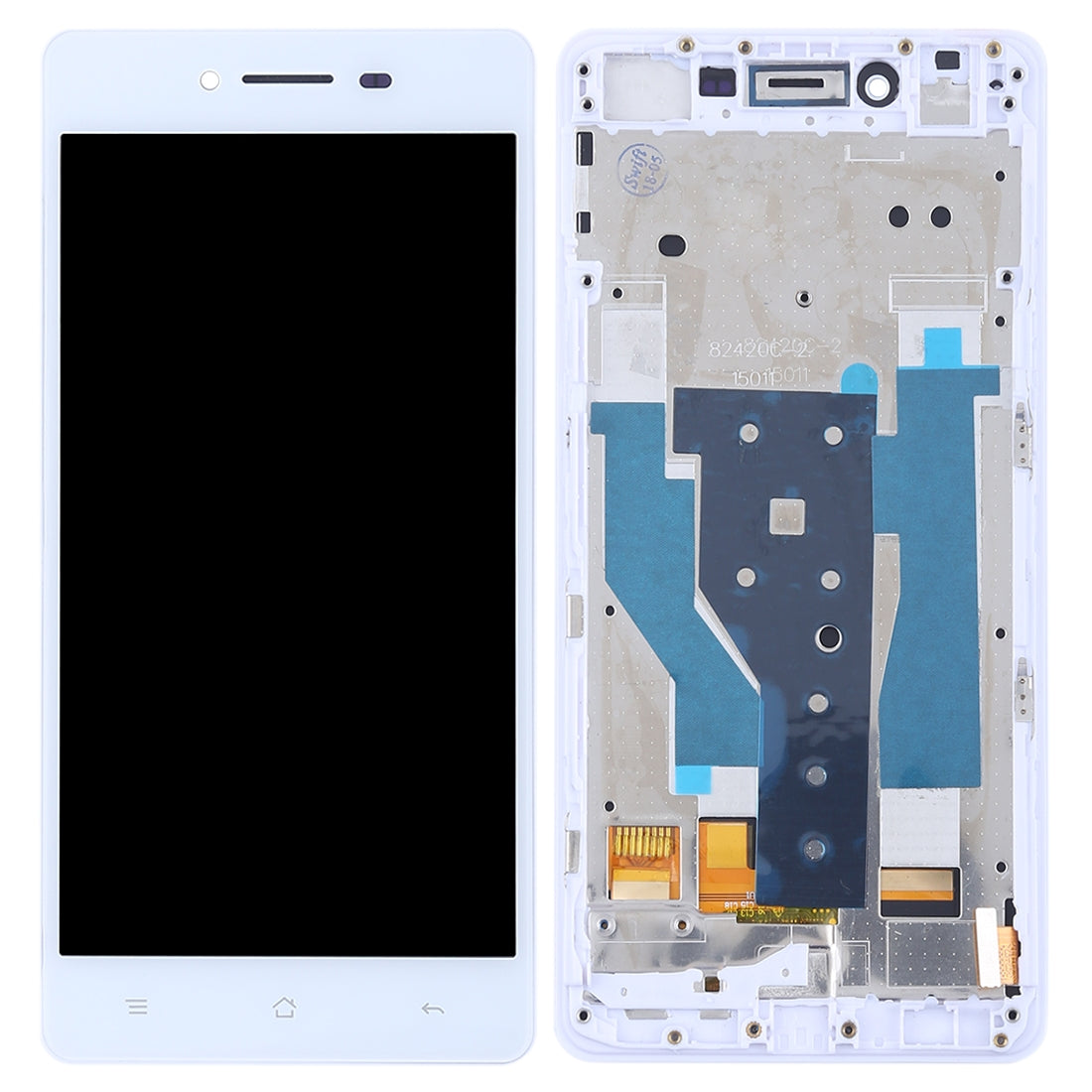 TFT LCD Screen for OPPO R7 Digitizer Full Assembly with Frame(White)