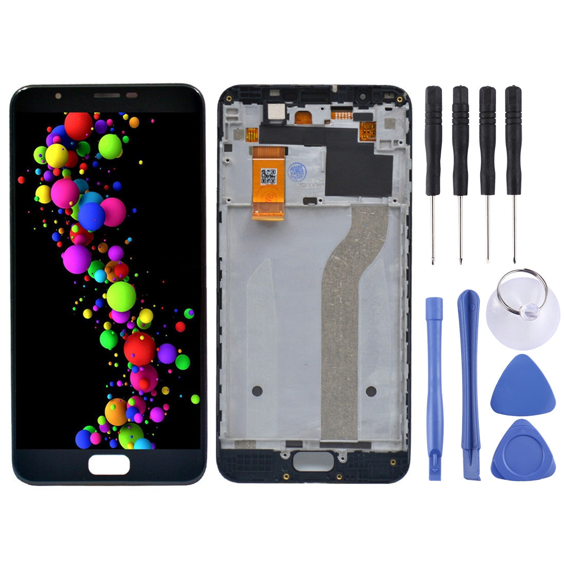 OEM LCD Screen for Asus Zenfone 4 Max Plus ZC550TL X015D Digitizer Full Assembly with Frame (Black)