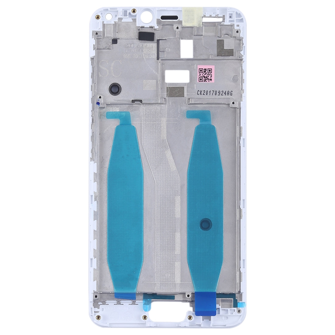 Front Housing LCD Frame Bezel Plate for Asus Zenfone 4 Max ZC554KL X00IS X00ID(White)