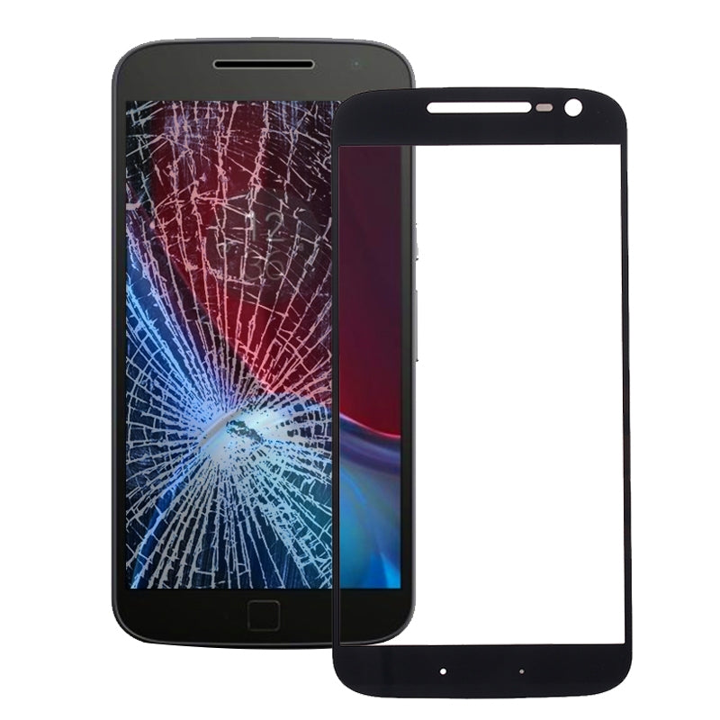 Front Screen Outer Glass Lens for Motorola Moto G4 (Black)
