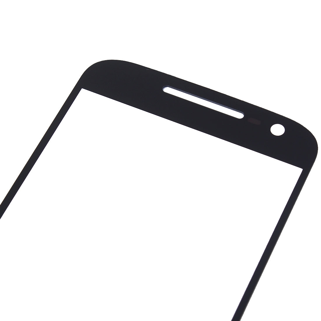 Front Screen Outer Glass Lens for Motorola Moto G4 (Black)