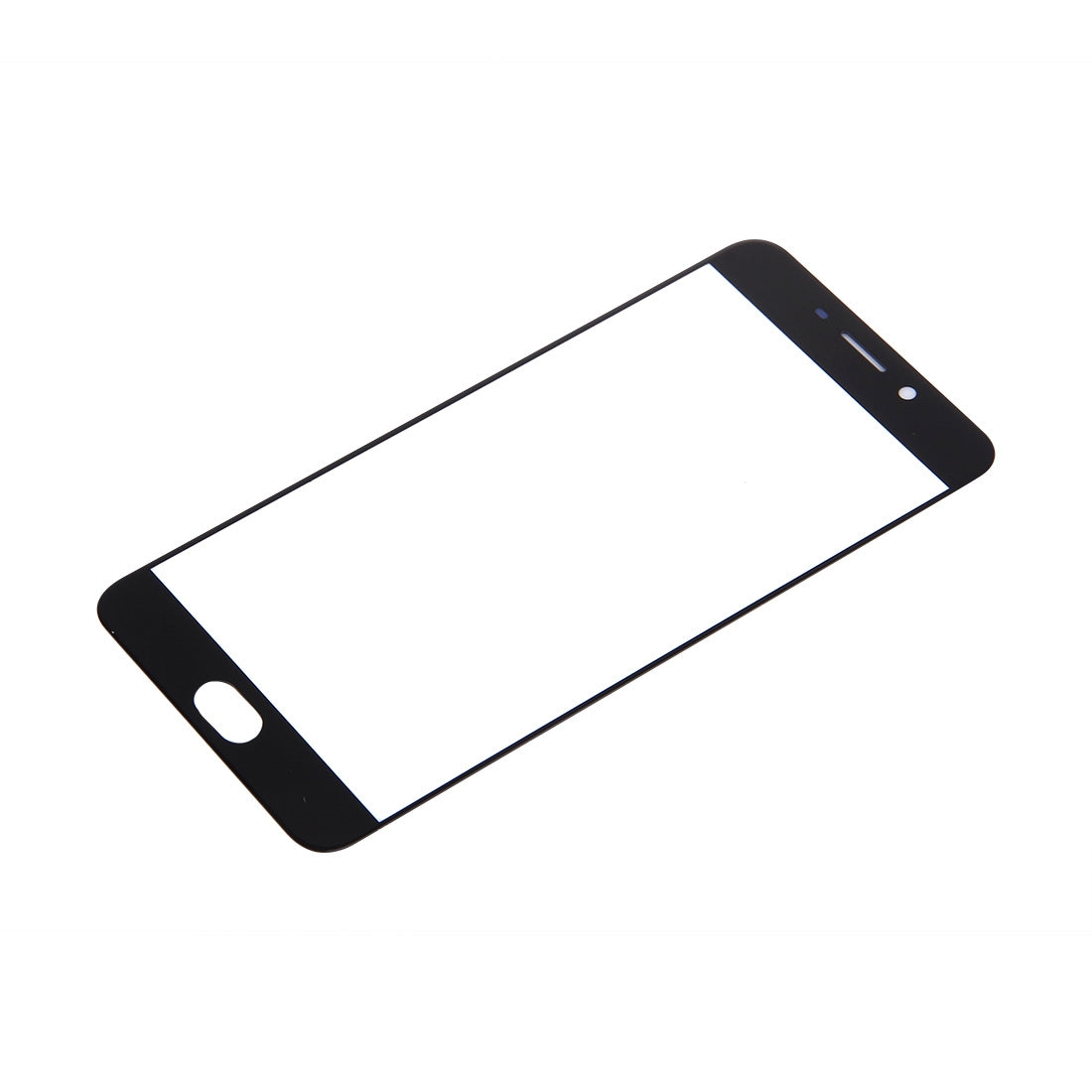 For OPPO R9 / F1 Plus Front Screen Outer Glass Lens (Black)