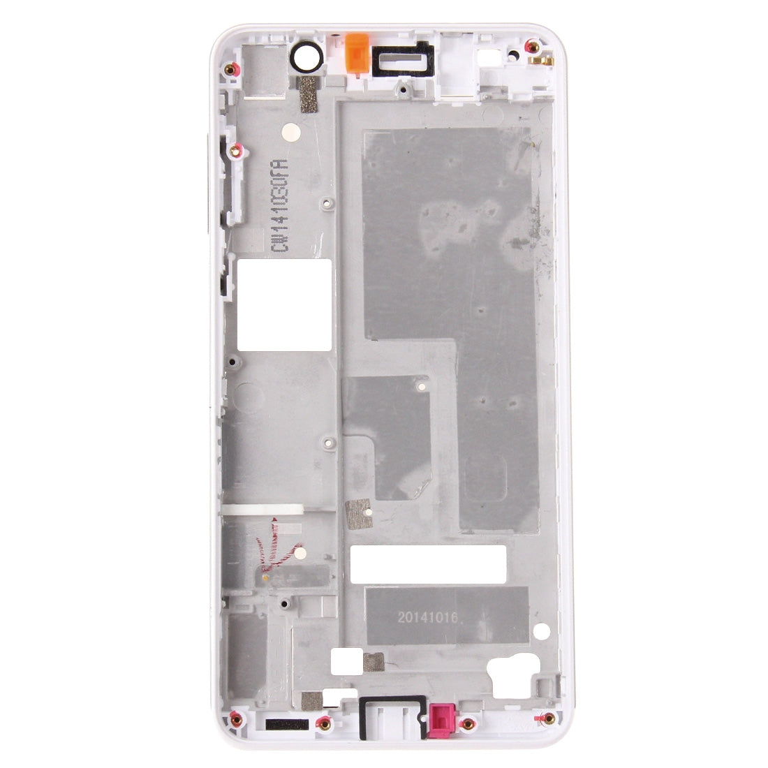 For Huawei Honor 6 Front Housing LCD Frame Bezel(White)