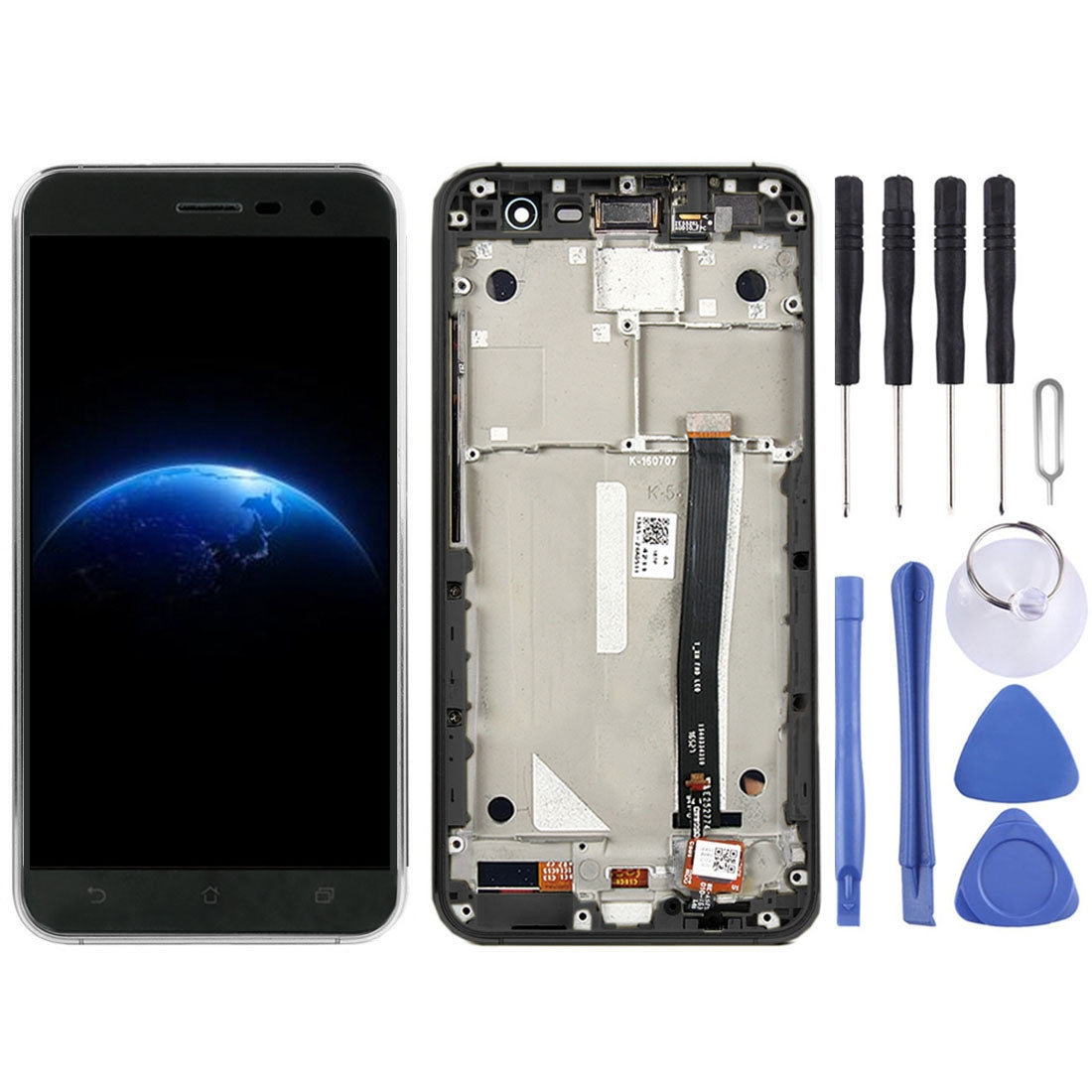 OEM LCD Screen for Asus ZenFone 3 ZE520KL Z017D Z017DA Z017DB Digitizer Full Assembly with Frame?Black)