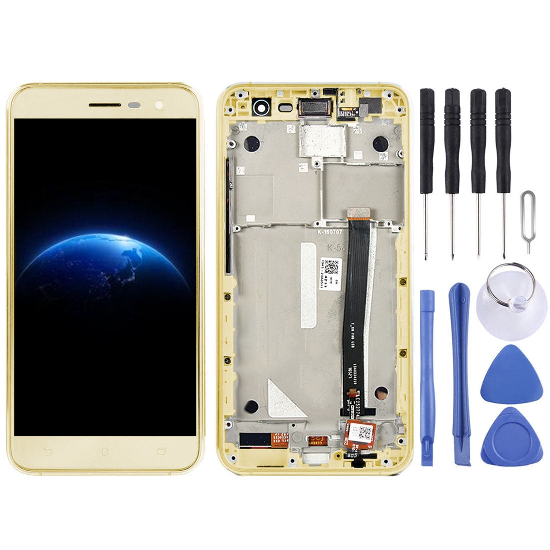OEM LCD Screen for Asus ZenFone 3 ZE520KL Z017D Z017DA Z017DB Digitizer Full Assembly with Frame?Gold)