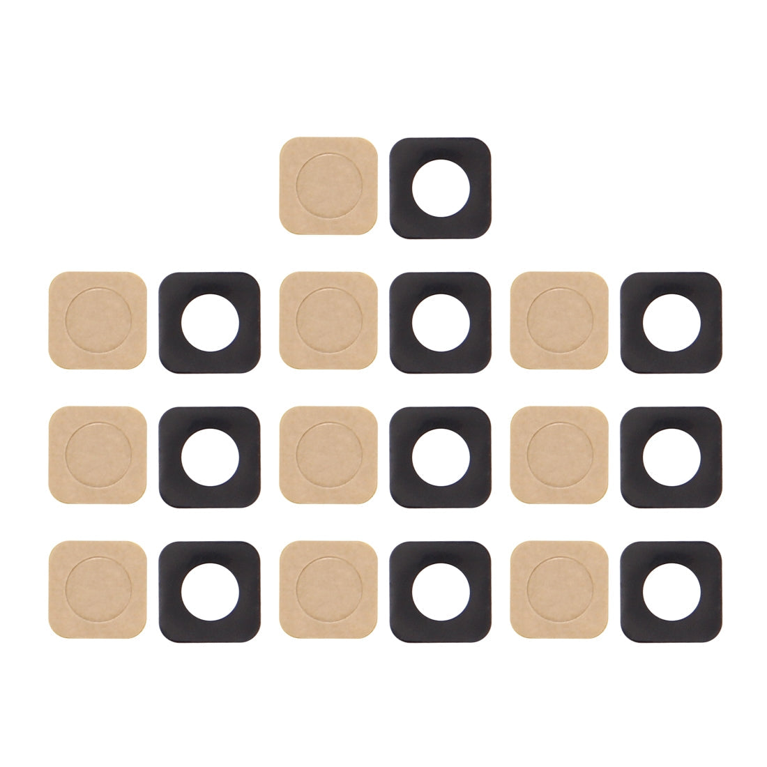 For Oppo R7 & R7s Back Camera Lens 10pcs (Black)