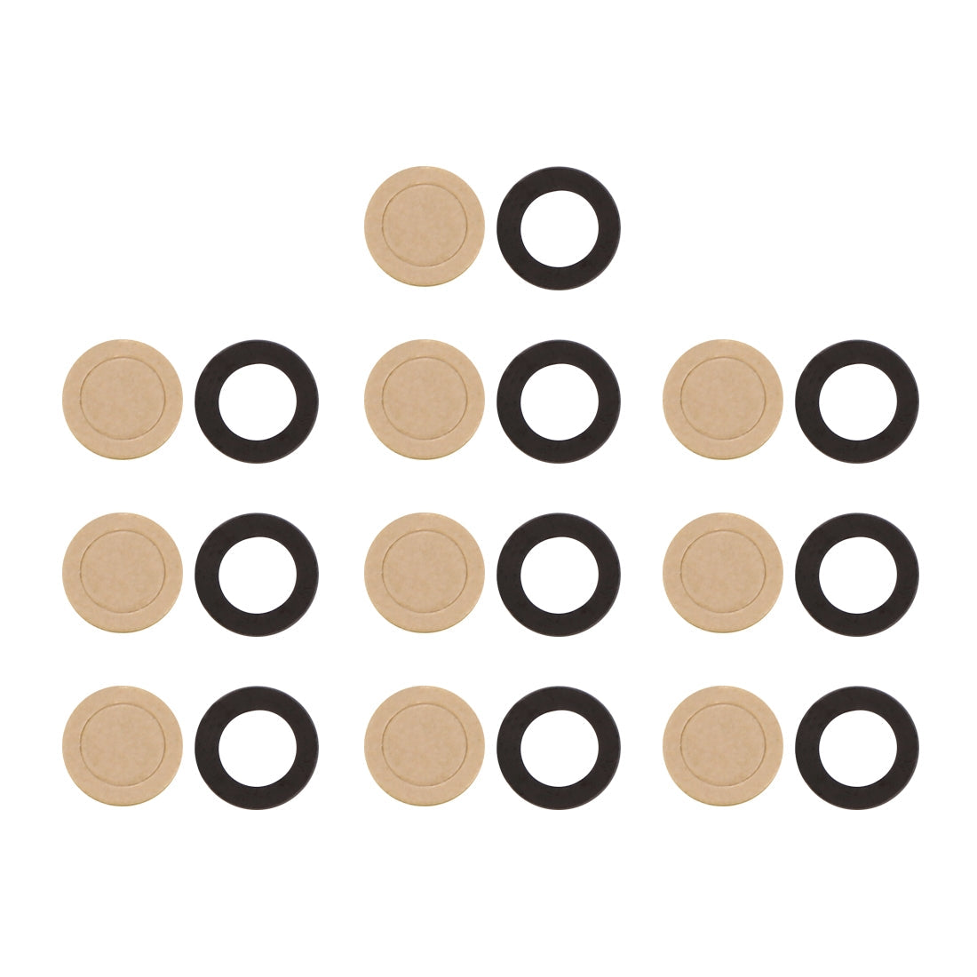 For Oppo R9 Plus Back Camera Lens 10pcs (Black)